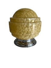 Ancienne Lampe moucheté art déco verre de Clichy