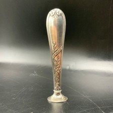 Ancien Sceau Cachet Tampon Argent fourré Minerve Décor style Louis XVI Déb. XXe