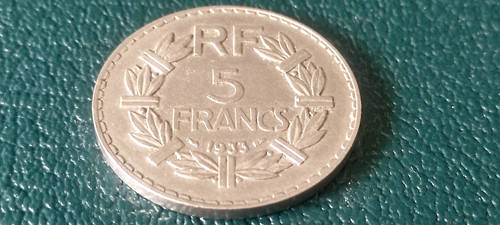 Francs lavrillier 1933 - 5,