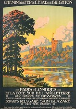 Original Poster - Constant Duval - Paris London - Brighton - England - 1913