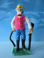 ANCIENNE FIGURINE WESTERN FAR WEST COW-BOY CIRQUE VINTAGE +/- 6cm