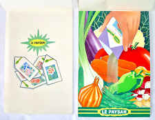2 GOUACHES ANCIENNES PROJET PUB GRAINES SEMENCES LE PAYSAN ANNÉES 70/80