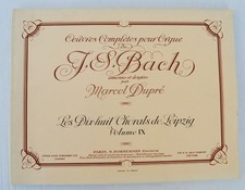 J. S. BACH → Œuvres