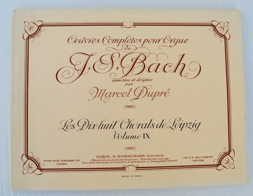Bach œuvres - j., →