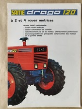Tracteur Same Drago 120 Prospectus Brochure