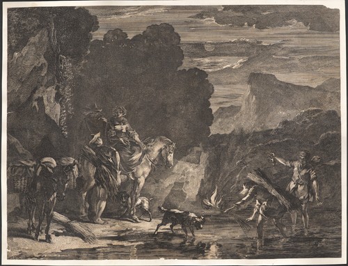 1660 rare engraving etching - engraving,