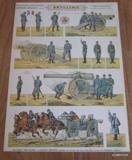 PLANCHE SOLDATS A DECOUPER  ARMEE FRANCAISE ARTILLERIE N° 2  / H. BOUQUET