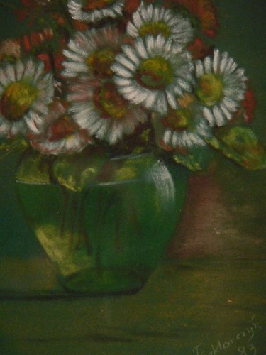 Rare nature morte fleurs dans