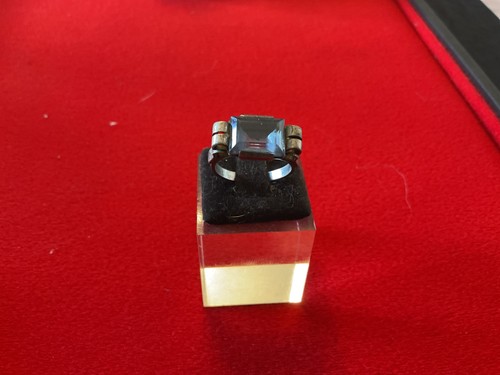 Bague tank art déco argent - , et