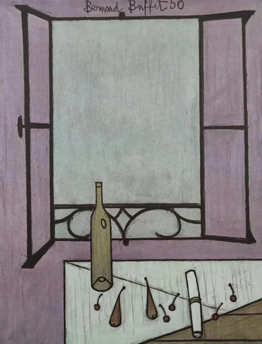 Bernard buffet la - buffet, fenêtre