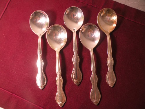 Round bowl soup spoons - 5,