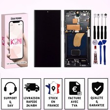 Ecran Pour Samsung galaxy S23 Ultra SM-S918B Châssis Noir Avec Empreinte - OLED