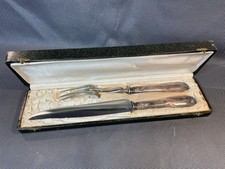 Ancien service à découper le gigot dans son écrin art de la table début 20ème