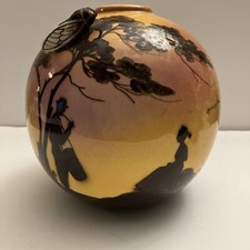 vase provençal st jean du désert -Marseille signé l. berty avec cigale