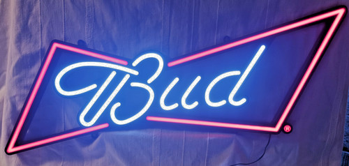 Enseigne lumineuse budweiser - enseigne,