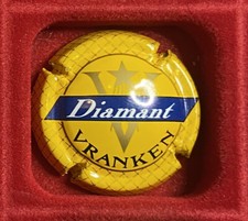 1 Plaque de muselet de champagne Vranken jaune diamant 19
