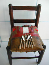 Ancien Carreau à Dentelle Enfant et sa Chaise Objets du Début XXème Curiosité