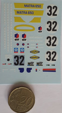 decalcomanie decals 1/43 matra