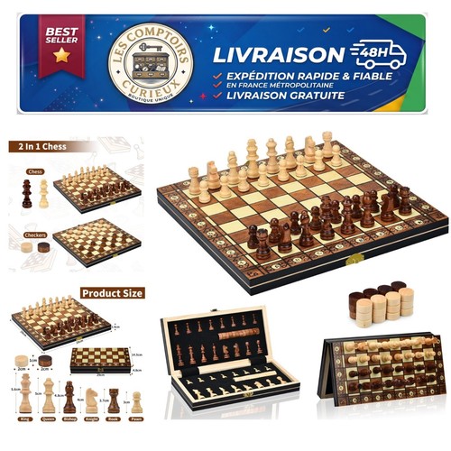 Jeu échecs magnétique - d'échecs,