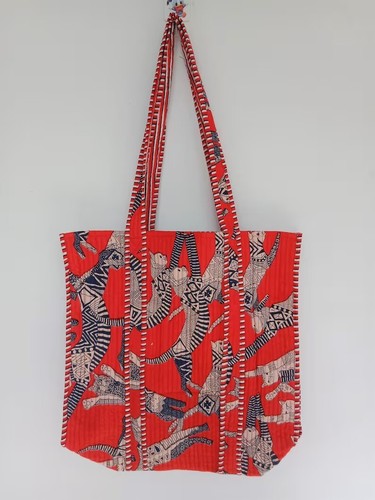 Sac main coton - en, imprimé