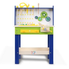 Baby Vivo Établi en Bois Jouet pour Enfants avec Outils 29 Pièces Bricolage