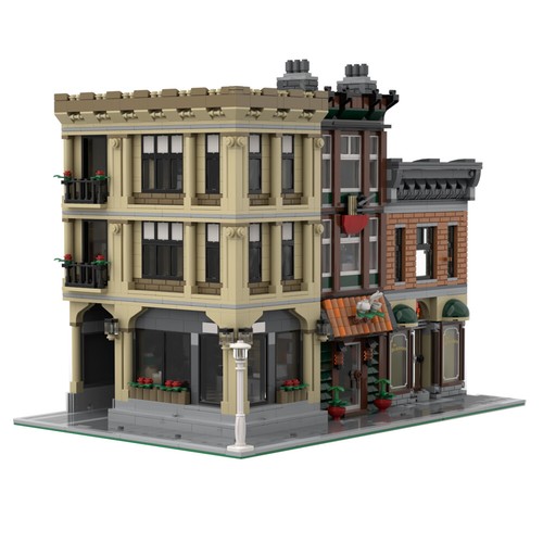 Modular building town square - building:,