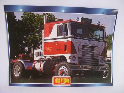 Carte fiche camion tracteur - carte,