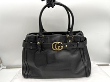Sac Gucci GG Running en cuir noir bijouteries dorées