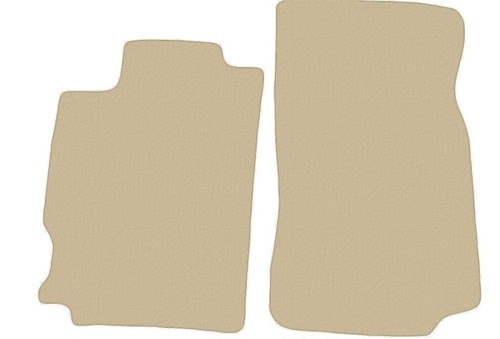 Beige velour avant tapis de - tapis,