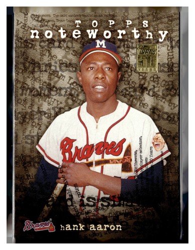 2001 topps tn44 - topps, aaron