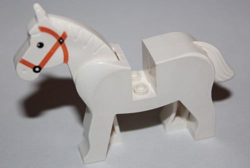 Cheval lego white horse - cheval,