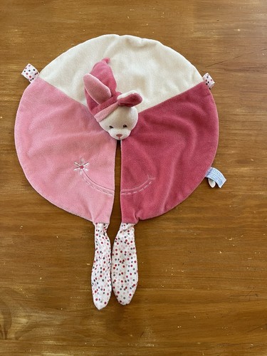 Doudou plat rond lapin - ol/,