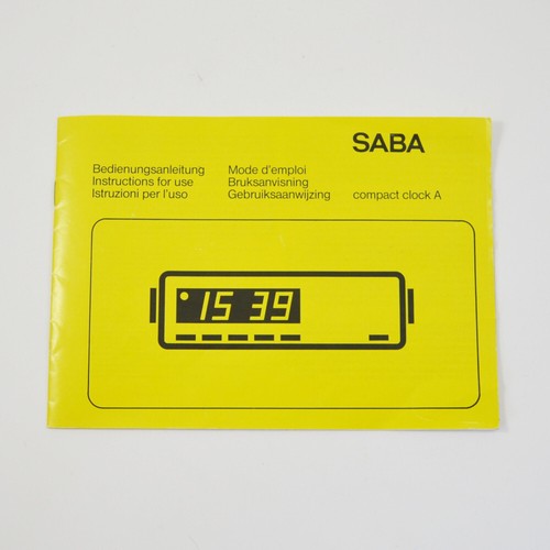 Saba manuel utilisation - saba, d’utilisation
