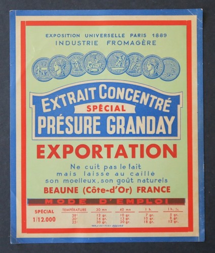 Ancienne étiquette extrait - étiquette,