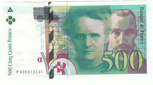 500 francs pierre - francs, et