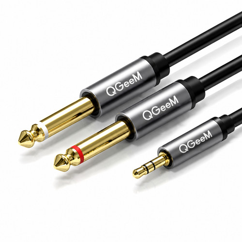5mm dual 35mm audio - 6.35mm,