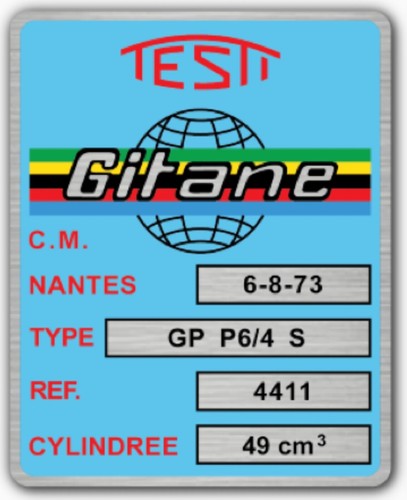 Autocollant gitane testi - gitane, gp