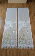 Deux voilages en dentelles Hauteur 210cm