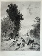 Troyon Courtry Gravure Eau