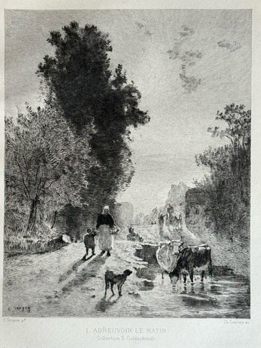 Troyon courtry gravure - courtry,