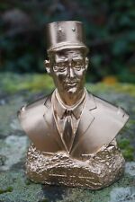 RE0441 OR  FIGURINE STATUETTE REPRODUCTION  BUSTE GENERAL CHARLES DE GAULLE 12CM