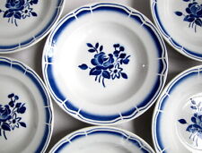 6 Assiettes Creuses Bleue