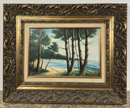 Huile sur panneau - signée,