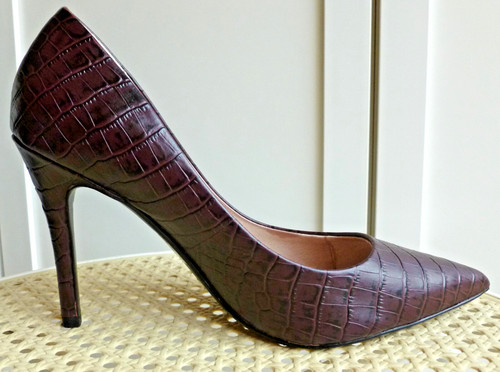Escarpins cuir talons 10 - cuir, **