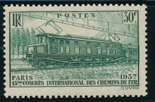 Timbre France 339** Locomotive luxe neuf sans charnière