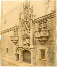 France, Nancy, Palais des Ducs de Lorraine, Porte de la Bibliothèque, vintage al