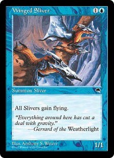 Magic mtg slivoïde - magic, ailé