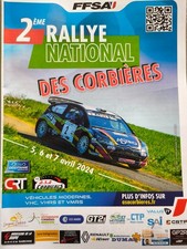 Programme 2ème RALLYE DES CORBIERES 2024 LEZIGNAN NARBONNE FFSA VHC DS3 auto 
