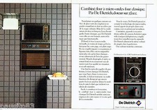 PUBLICITE ADVERTISING 056  1983  De Dietrich  le Combiné four (2p) micro ondes