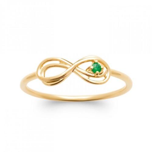 Bague forme infini pierre